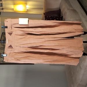 Anthropologie dark apricot culottes